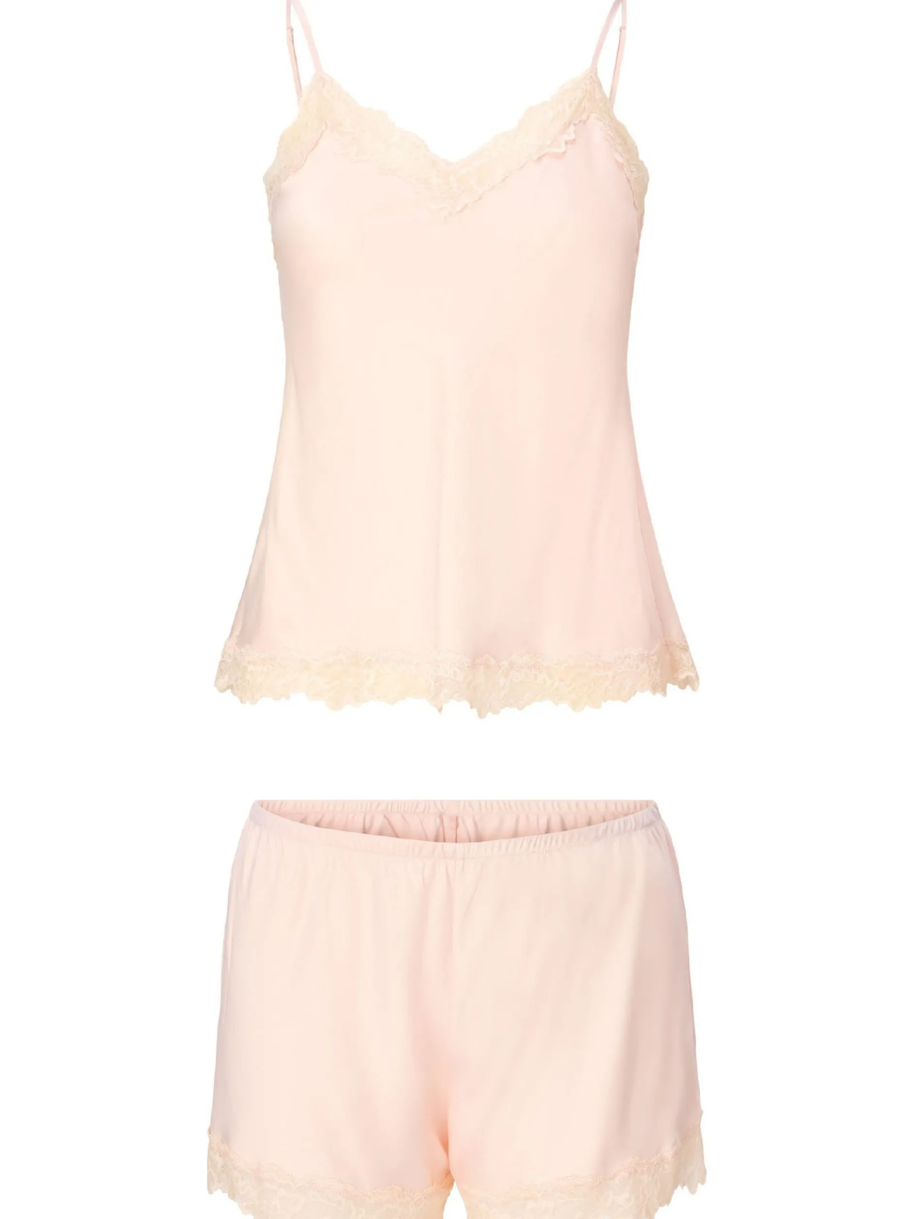 LingaDore Damen satin top & short DAILY in orange