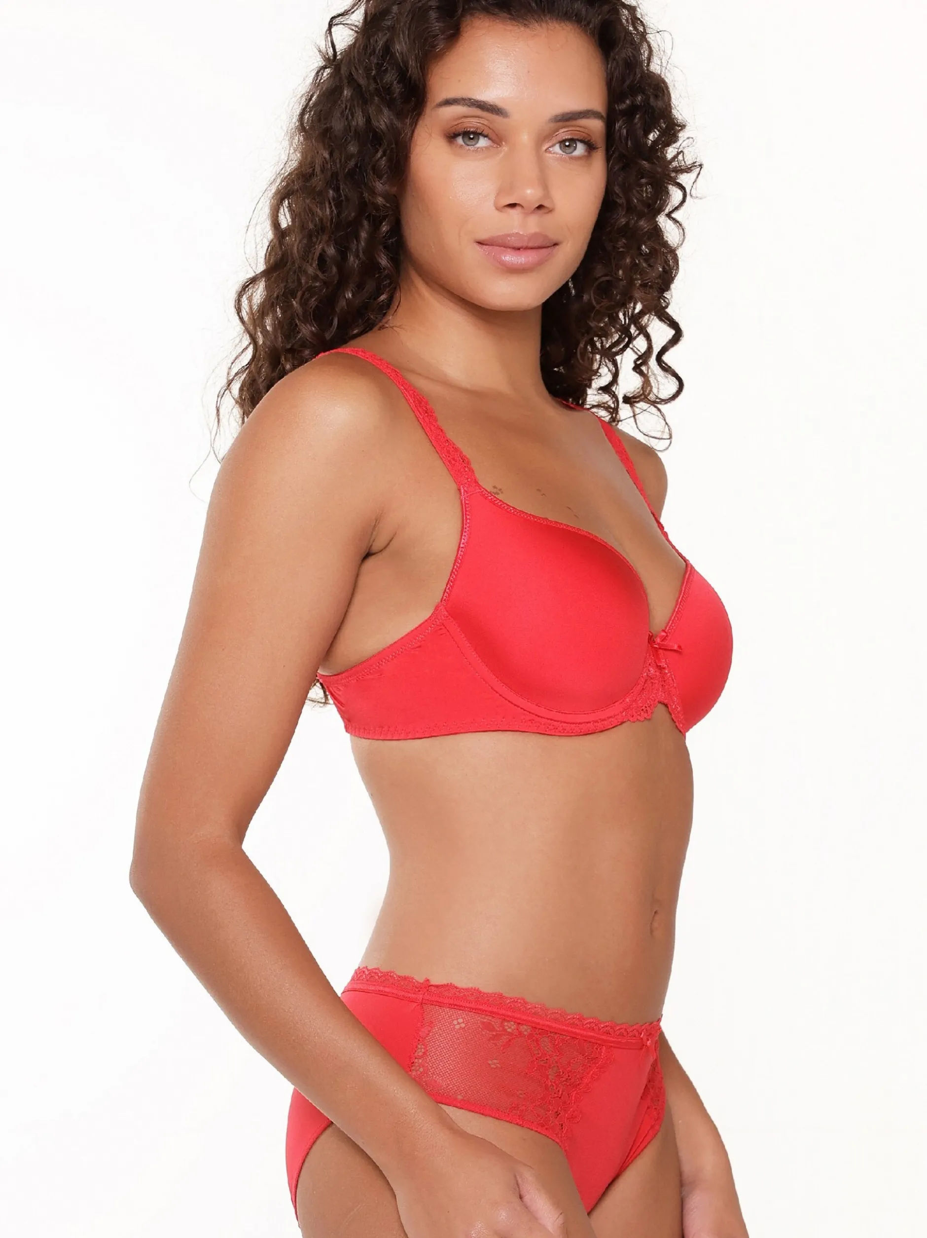 LingaDore Damen T-Shirt BH in rot