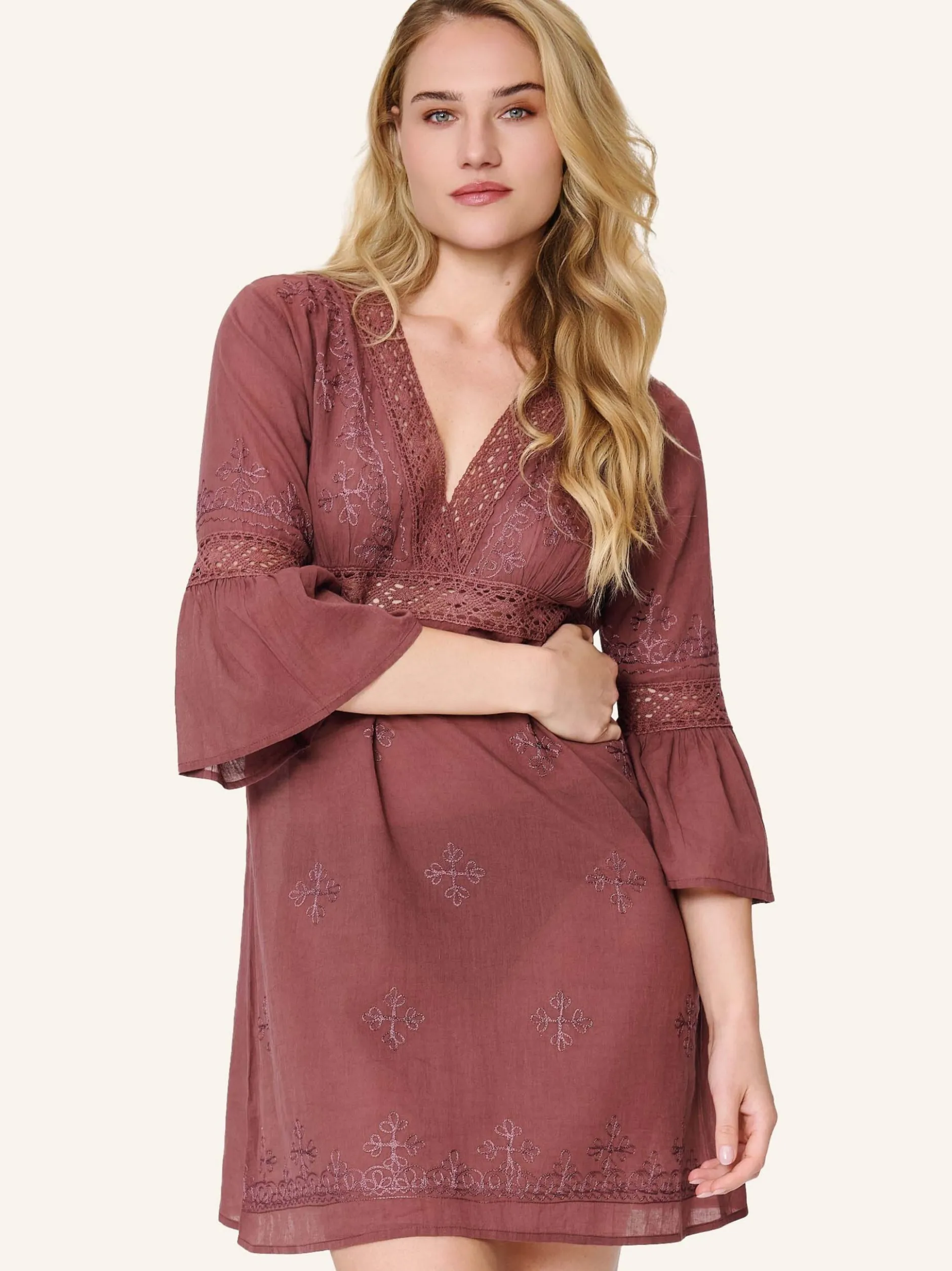 LingaDore Damen Tunik in braun