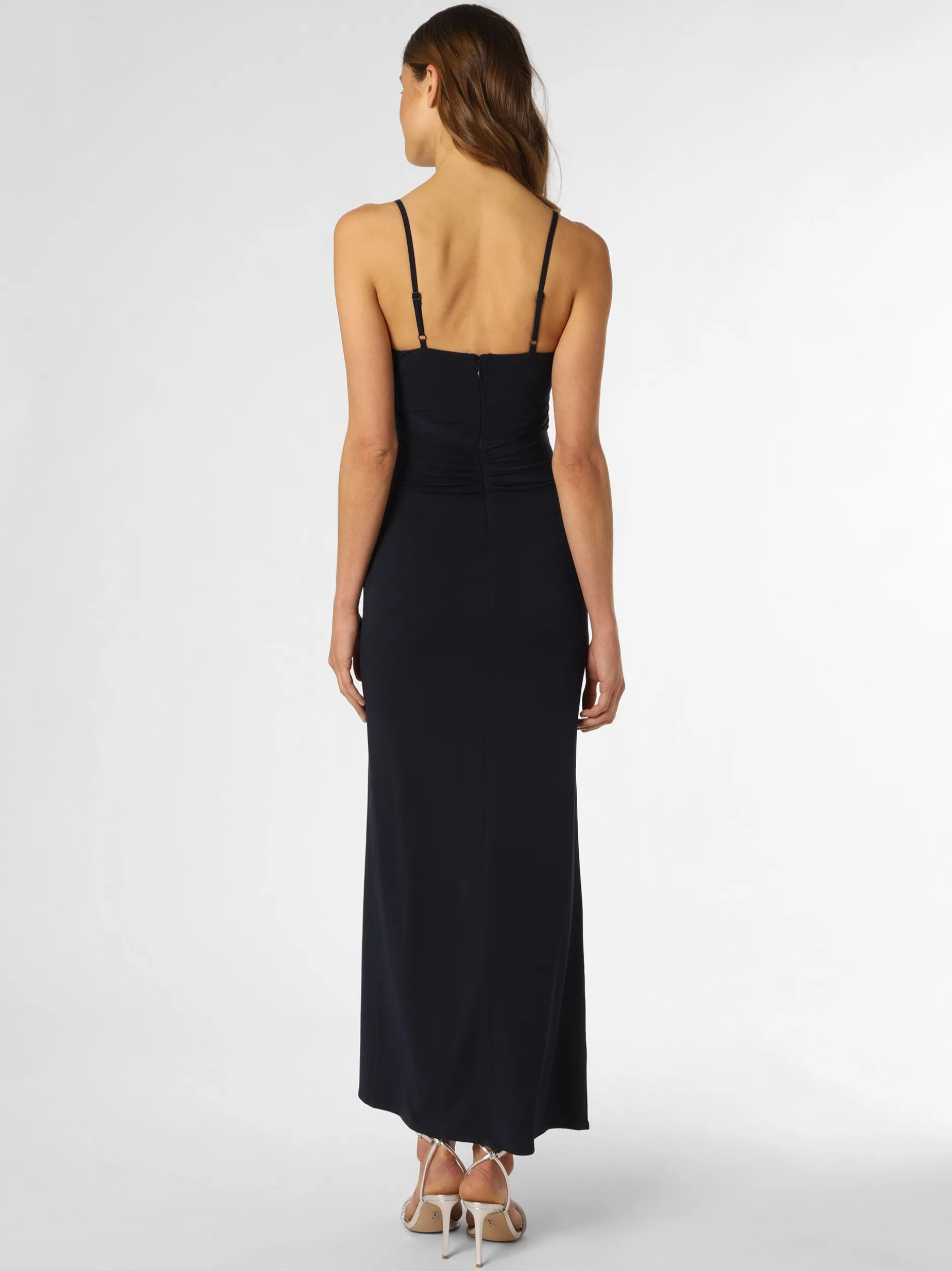 Lipsy Damen Abendkleid in marine - Länge: lang