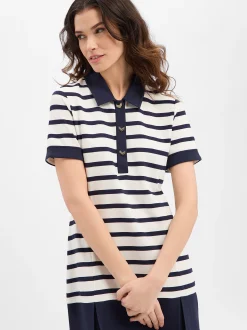 Liu Jo Collection Damen Jerseykleid in marine ecru