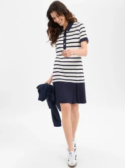 Liu Jo Collection Damen Jerseykleid in marine ecru