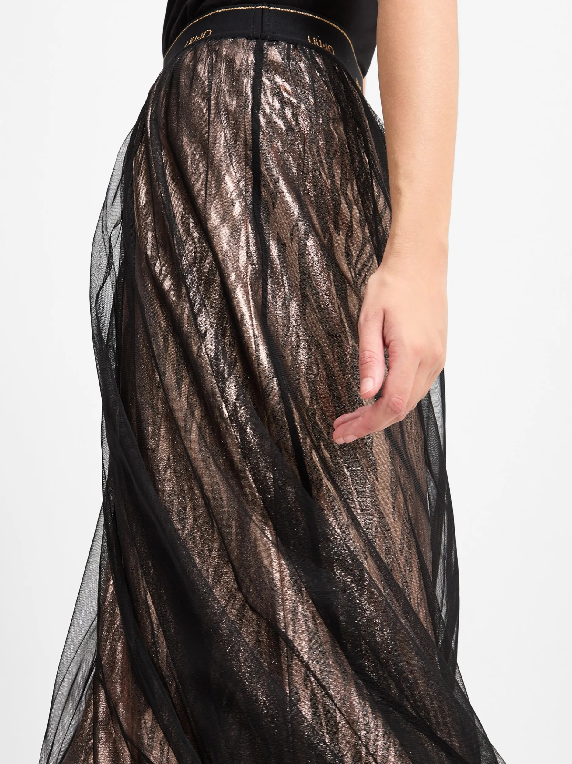 Liu Jo Collection Damen Rock in roségold schwarz