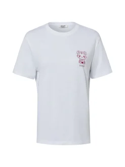 Liu Jo Collection Damen T-Shirt in weiß aubergine