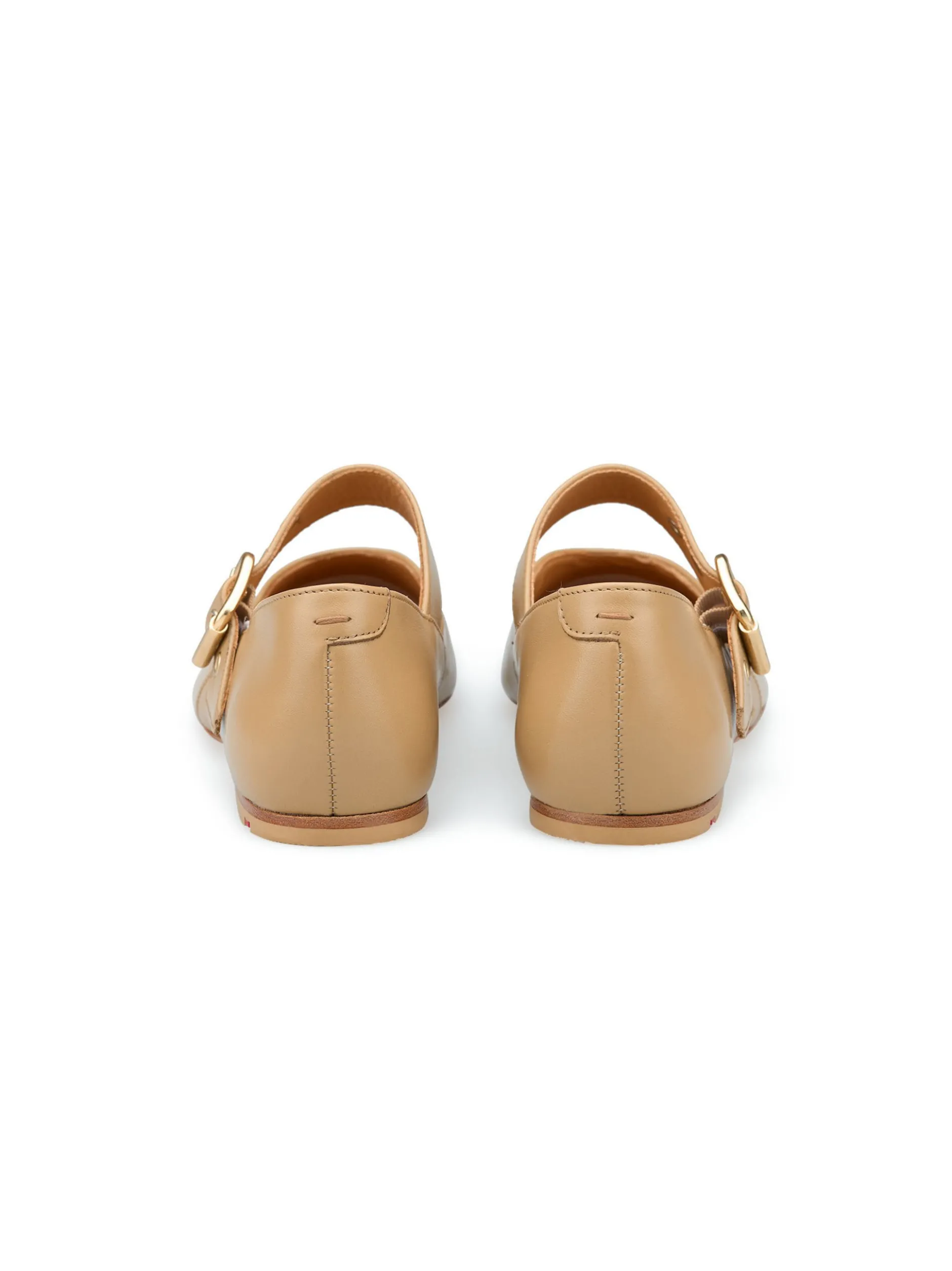 Lloyd Damen Ballerina in beige - 0,5 cm Absatz