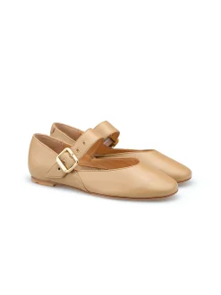 Lloyd Damen Ballerina in beige - 0,5 cm Absatz