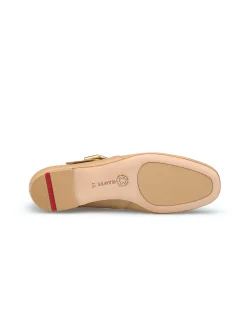 Lloyd Damen Ballerina in beige - 0,5 cm Absatz