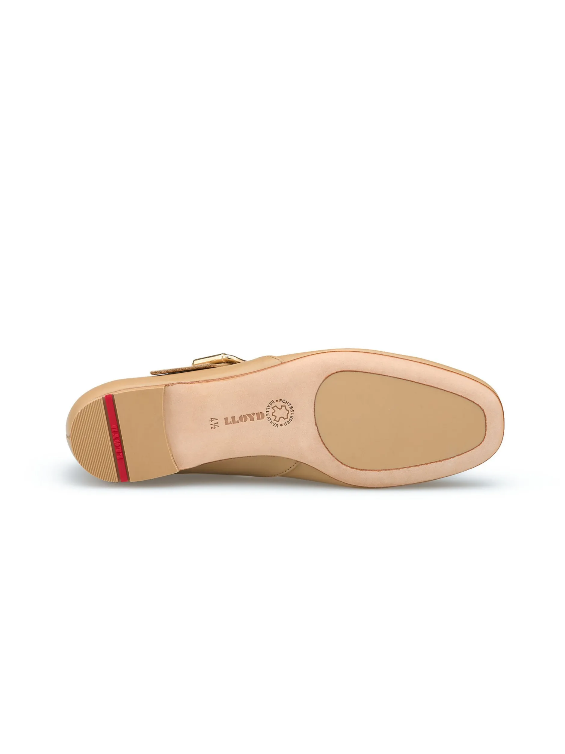 Lloyd Damen Ballerina in beige - 0,5 cm Absatz