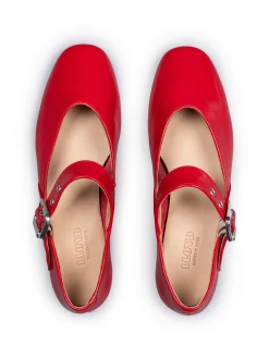 Lloyd Damen Bootsschuhe in rot - 0,5 cm Absatz