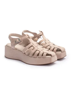 Lloyd Damen Sandale in beige - 5,0 cm Absatz