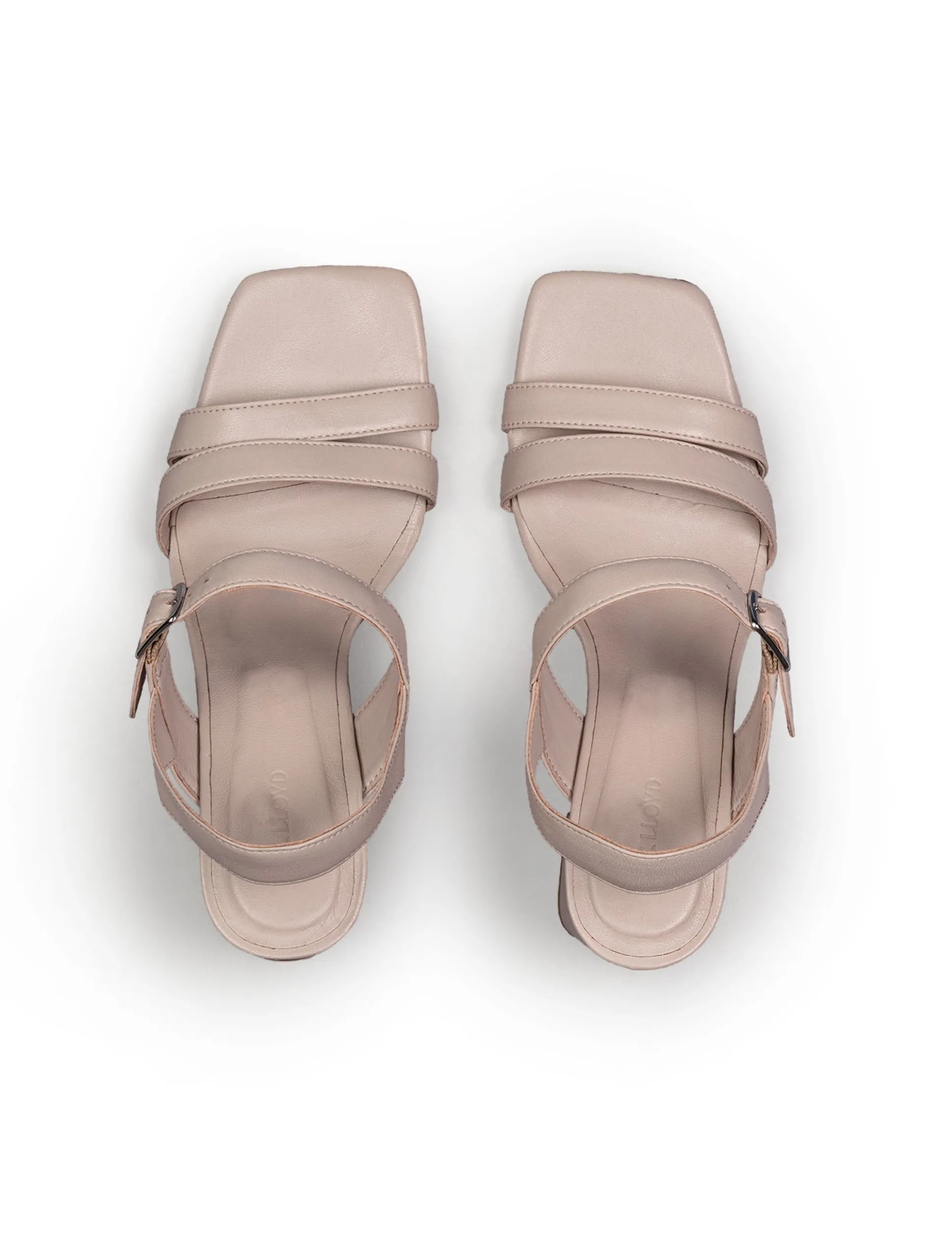 Lloyd Damen Sandale in beige - 7,5 cm Absatz