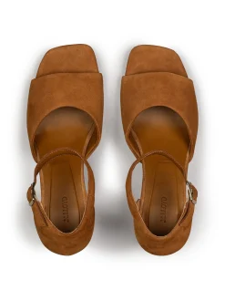 Lloyd Damen Sandale in cognac - 5,5 cm Absatz