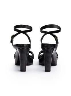 Lloyd Damen Sandale in schwarz - 9,5 cm Absatz