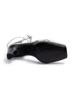 Lloyd Damen Sandale in silber - 9,5 cm Absatz