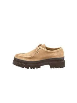 Lloyd Damen Schnürschuh in beige - 0 cm Absatz