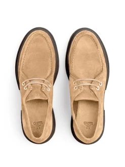 Lloyd Damen Schnürschuh in beige - 0 cm Absatz