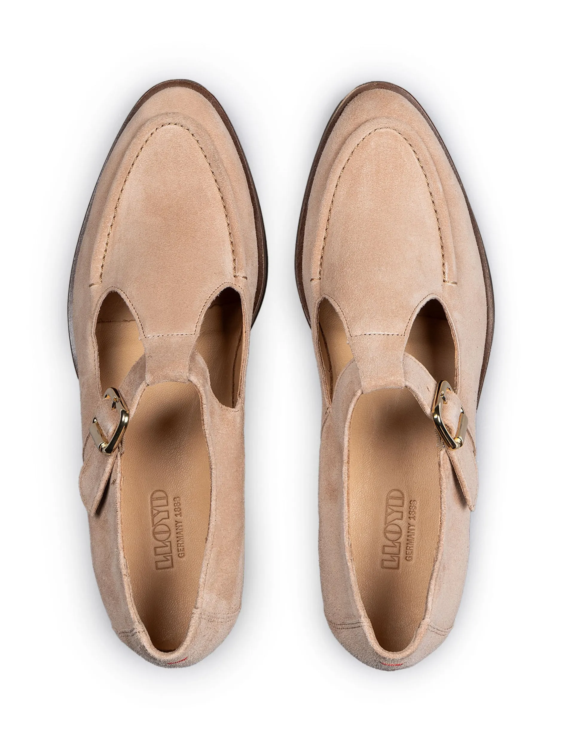 Lloyd Damen Slipper in cognac - 2,0 cm Absatz