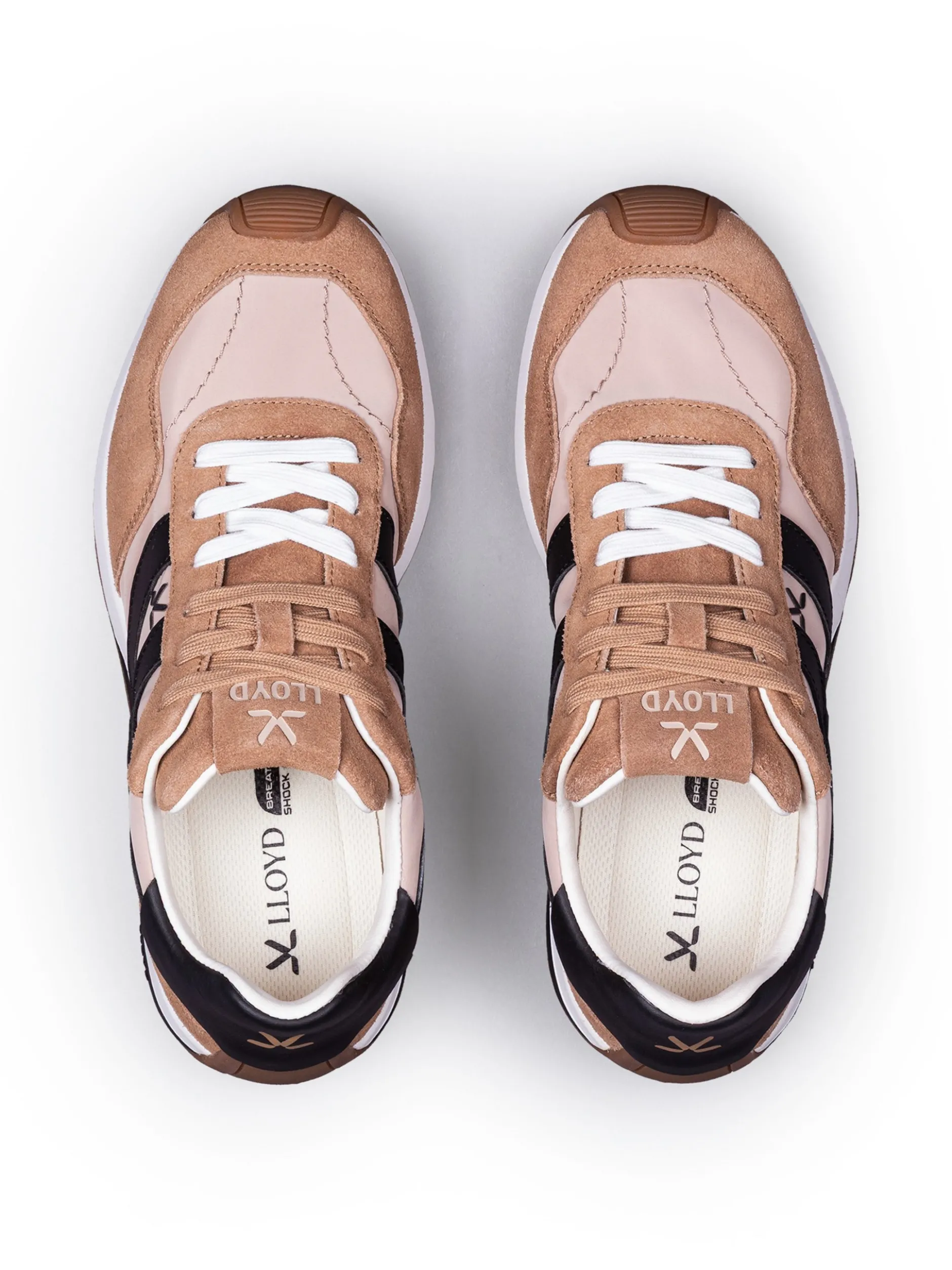 Lloyd Damen Sneaker in beige - 1,0 cm Absatz