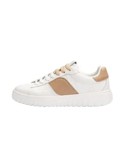 Lloyd Damen Sneaker in beige weiß - 1,5 cm Absatz