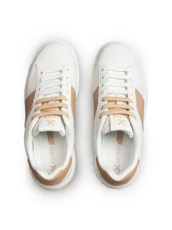Lloyd Damen Sneaker in beige weiß - 1,5 cm Absatz