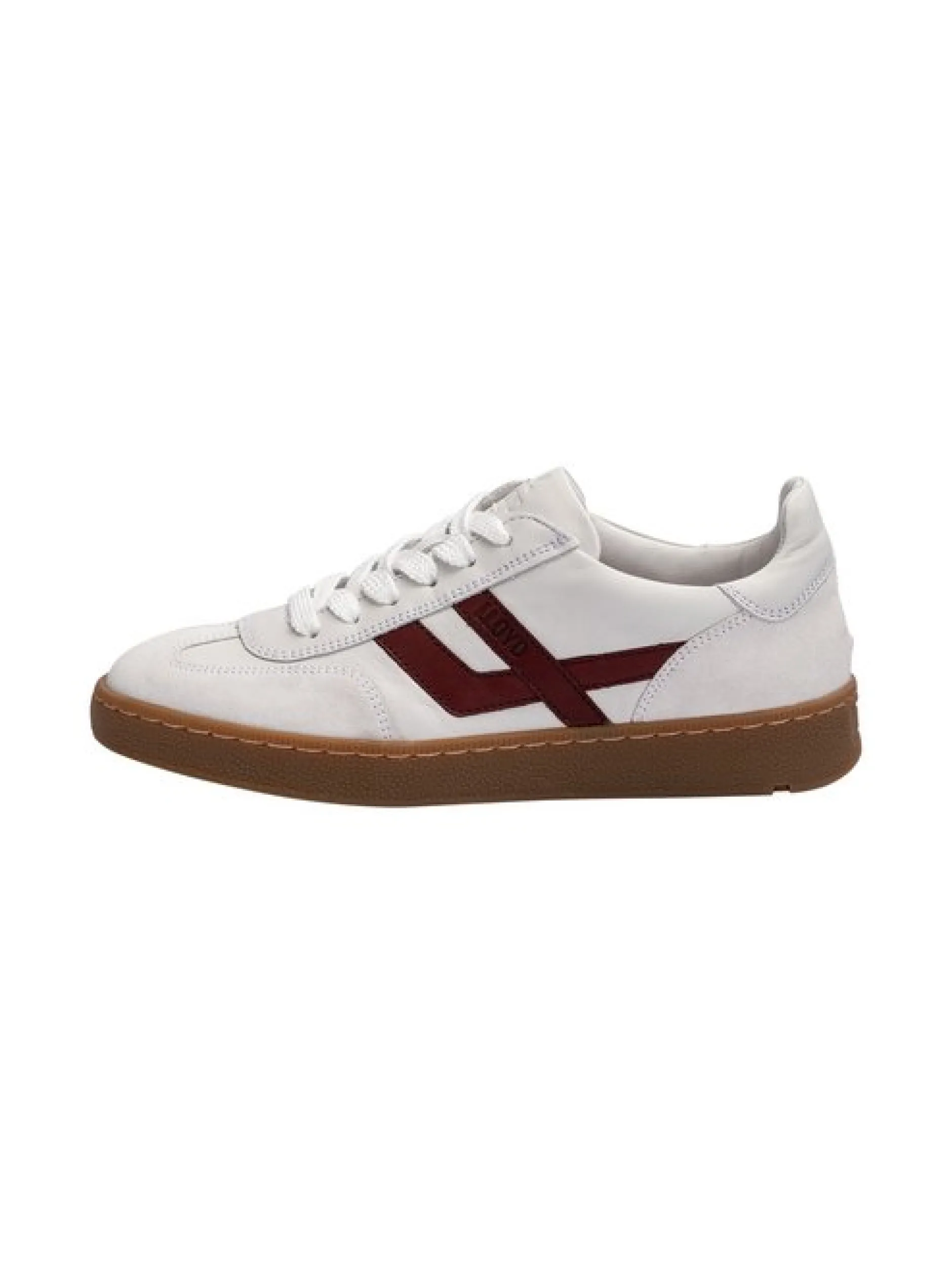 Lloyd Damen Sneaker in rot weiß - 1,0 cm Absatz
