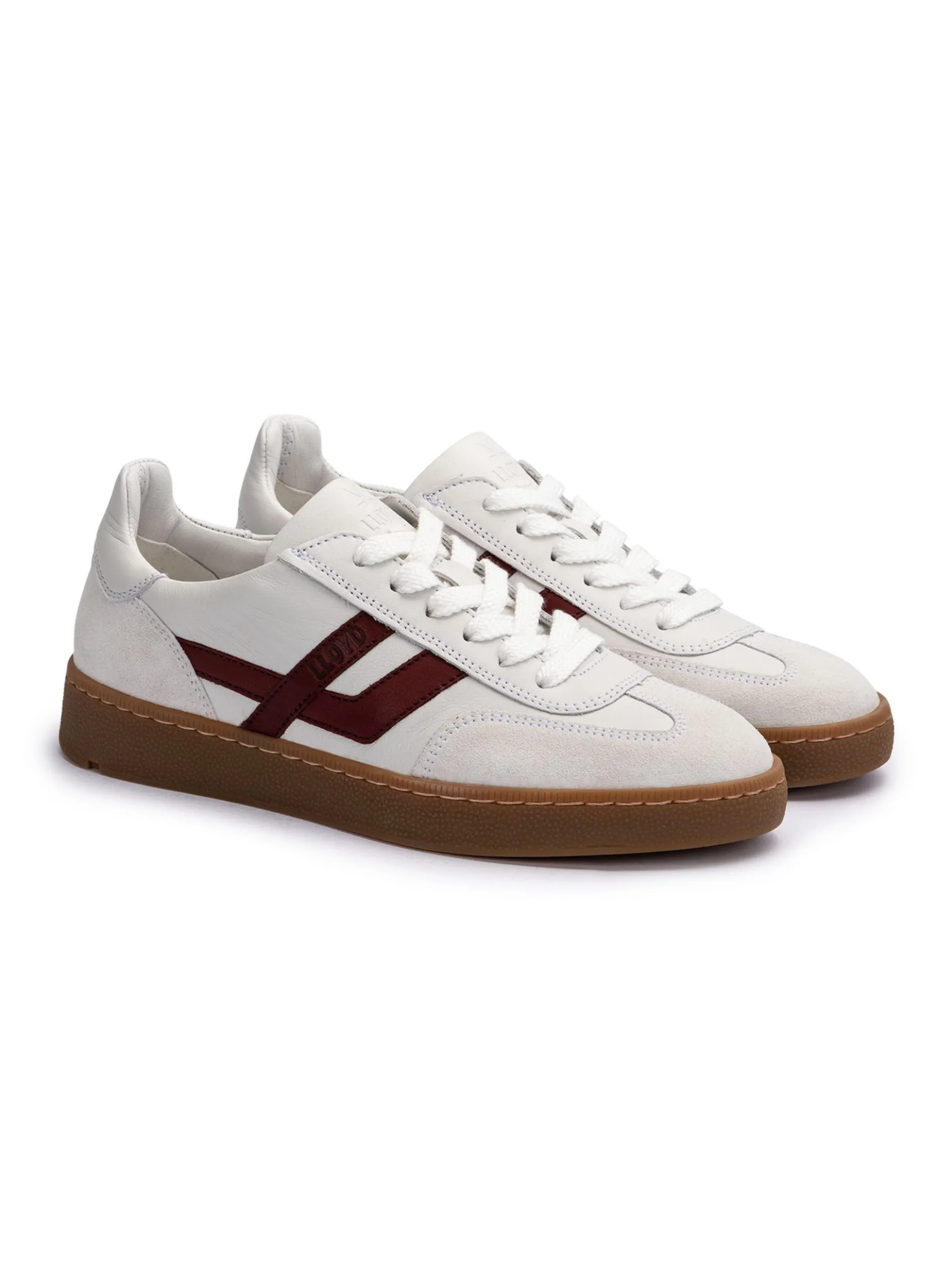 Lloyd Damen Sneaker in rot weiß - 1,0 cm Absatz