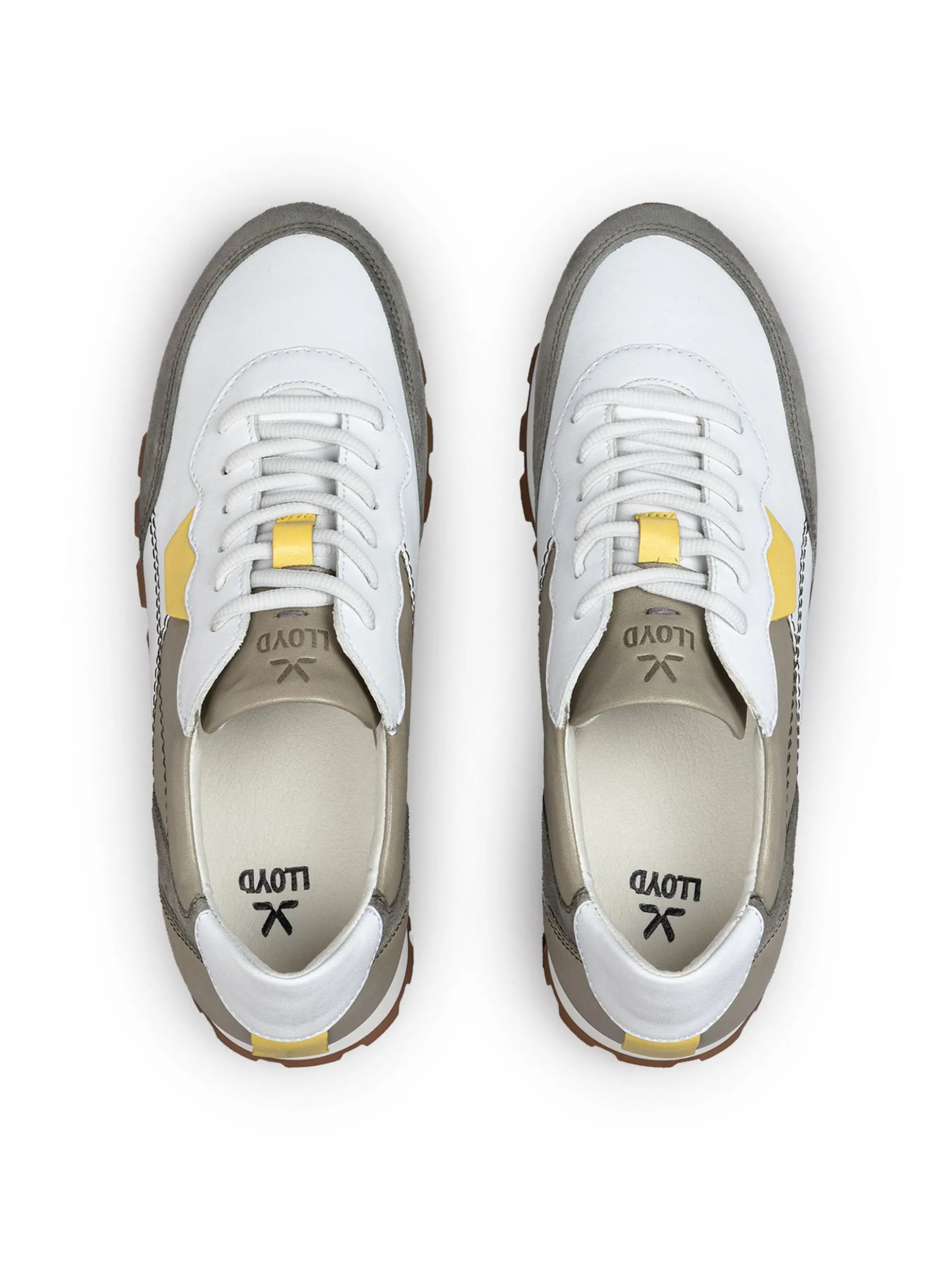 Lloyd Damen Sneaker in weiß mehrfarbig - 1,0 cm Absatz