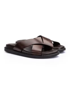 Lloyd Herren Sandale - TRAVA in cognac - 0 cm Absatz