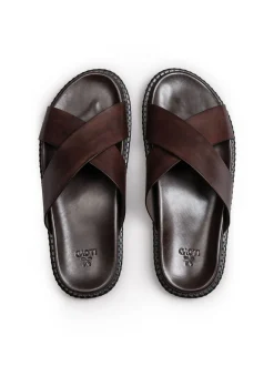Lloyd Herren Sandale - TRAVA in cognac - 0 cm Absatz