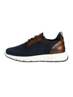 Lloyd Herren Sneaker - ECHO in blau braun - 0 cm Absatz