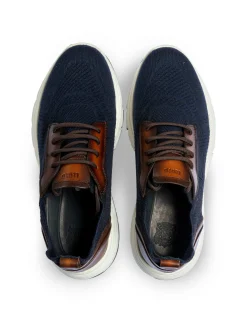 Lloyd Herren Sneaker - ECHO in blau braun - 0 cm Absatz