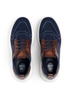Lloyd Herren Sneaker - ECHO in blau - 0 cm Absatz