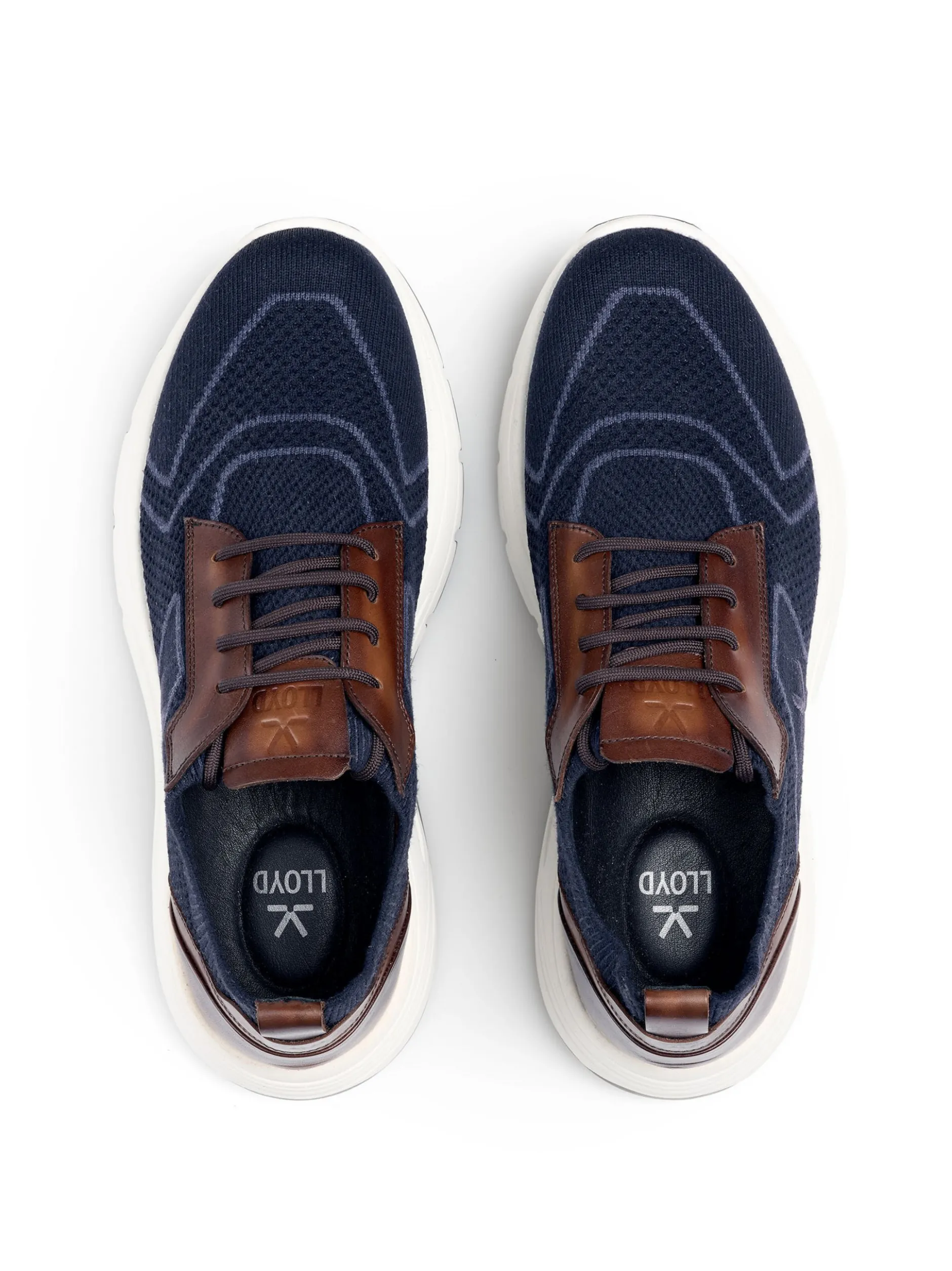 Lloyd Herren Sneaker - ECHO in blau - 0 cm Absatz