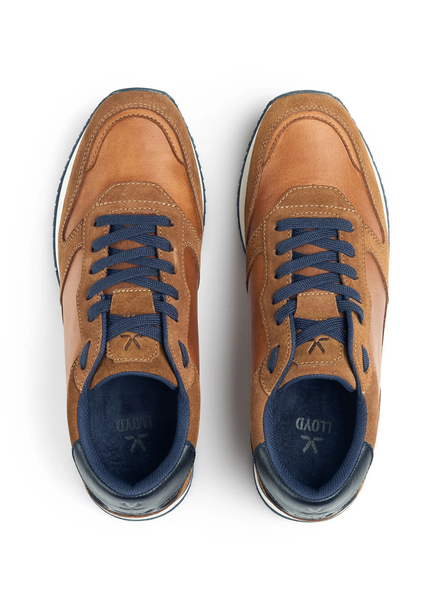 Lloyd Herren Sneaker - SWIFT in cognac - 0 cm Absatz