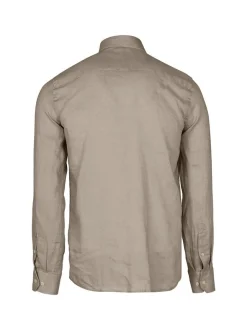 Lufian Herren Hemd PİTAYA in beige - Ärmel: langarm