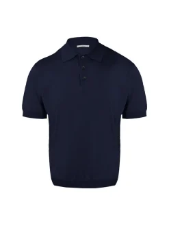 Lufian Herren Poloshirt - DEREK in blau - Ärmel: kurzarm