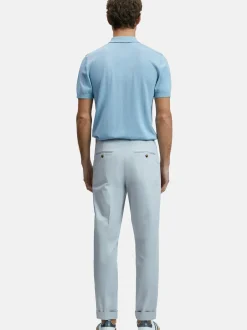 Lufian Herren Poloshirt - DEREK in blau - Ärmel: kurzarm
