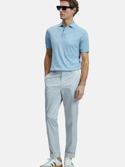 Lufian Herren Poloshirt - DEREK in blau - Ärmel: kurzarm
