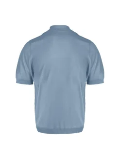 Lufian Herren Poloshirt - DEREK in blau - Ärmel: kurzarm