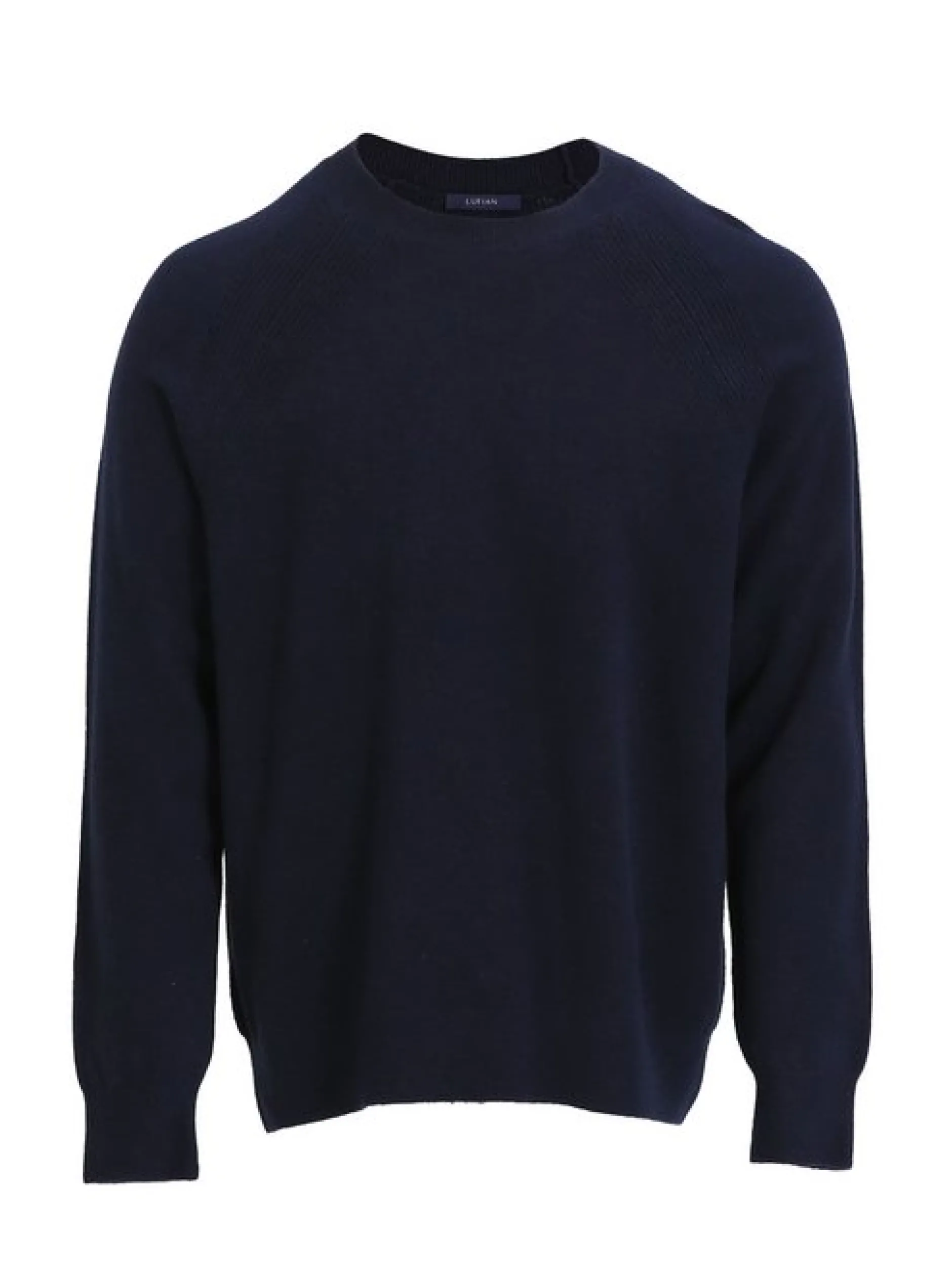 Lufian Herren Pullover - MOON in blau - Ärmel: langarm