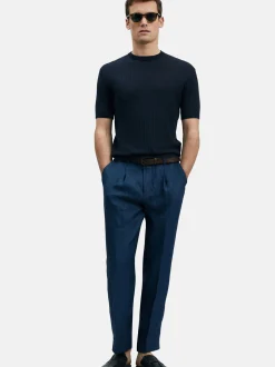 Lufian Herren Shirt - SPEAR in blau - Ärmel: kurzarm