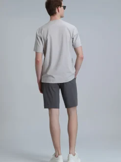 Lufian Herren Shorts - Chris in grau - Länge: knielang