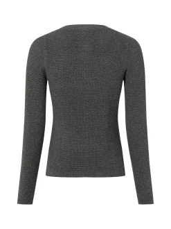 Lund Damen Strickjacke in grau - Ärmel: langarm