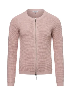 Lund Damen Strickjacke in rosa - Ausschnitt: Rundhals