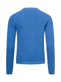Lund Damen Strickjacke in royal - Ausschnitt: Rundhals