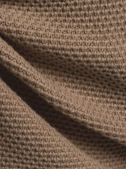Lund Damen Strickjacke in taupe - Ausschnitt: Rundhals