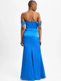 Luxuar Fashion Damen Abendkleid in blau - Ärmel: langarm