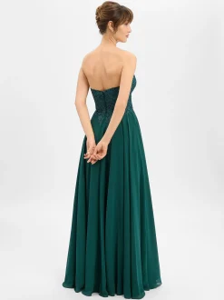 Luxuar Fashion Damen Abendkleid in smaragd - Länge: lang