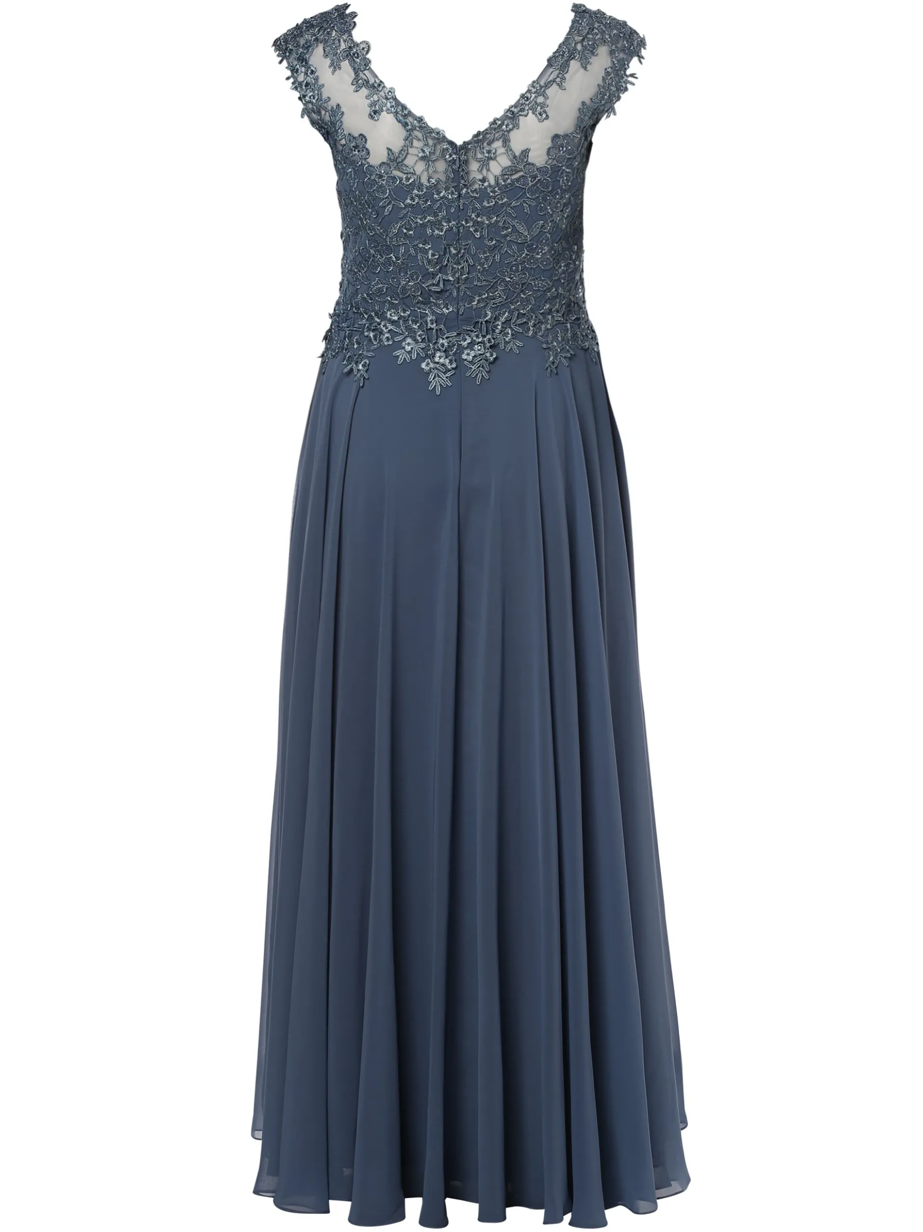 Luxuar Fashion Damen Abendkleid in blau - Länge: lang