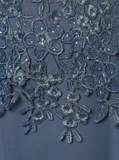 Luxuar Fashion Damen Abendkleid in blau - Länge: lang